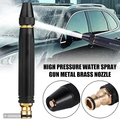 Water Nozzle Spray Gun, High Pressure Nozzle Spray Water Gun, Water Jet Hose Nozzles Pipe For Gardening, Bike,Car Wash,Window Cleaning