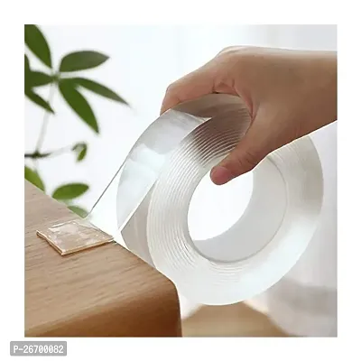 Double Sided Adhesive Tape 3 Meter Heavy Duty - Adhesive Tape for Walls, Washable, Reusable Str-thumb0