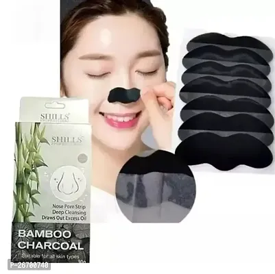 Blackhead Remover Strips, Deep Cleansing Face Nose Strips With Instant Pore Unclogging, Features C-Bond Technology, Oil-Free, for Pores, Pimples, all Skins, features Bamboo Charcoal, Pc10-thumb0