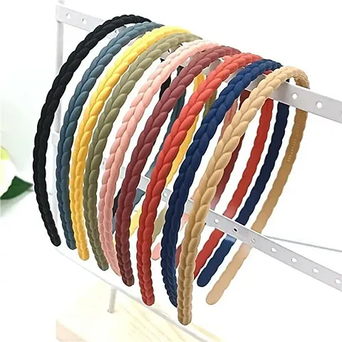 Thin Headbands For Women, 6 Pcs Plastic Headband For Teens and Women Head Band  (Multicolor)