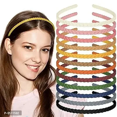 Thin Headbands For Women, 6 Pcs Plastic Headband For Teens and Women Head Band  (Multicolor)-thumb3