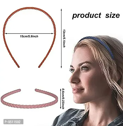 Thin Headbands For Women, 6 Pcs Plastic Headband For Teens and Women Head Band  (Multicolor)-thumb4
