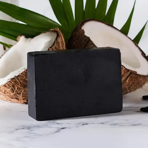 Natural Charcoal Soap Bar for Face 100G Pack of 2