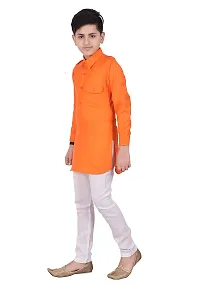 Eliq Kids Dress Boy Pathani Kurta Pajama Suit-thumb2