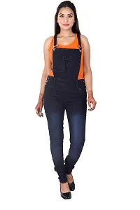 Qtsy Jeans Dungarees for Women's Denim Dungarees/Jumpsuit for Girl'-thumb4