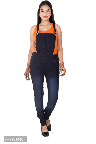 Qtsy Jeans Dungarees for Women's Denim Dungarees/Jumpsuit for Girl'-thumb5