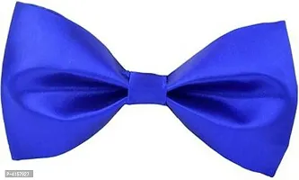 Maroon and Royal Blue Bow Solid Tie For kid's (Pack Of 2)-thumb1