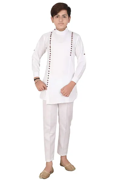 Qtsy Kurta Pyjama Set For Kids & Boy's Festive Ethnic Wear For Kids