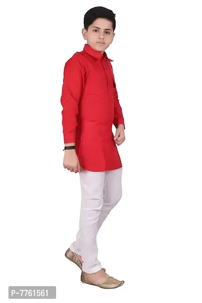 Eliq Kids Dress Boy Pathani Kurta Pajama Suit-thumb4