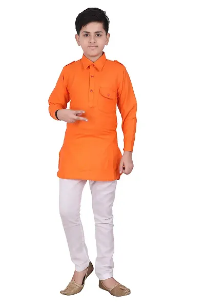 Eliq Kids Dress Boy Pathani Kurta Pajama Suit
