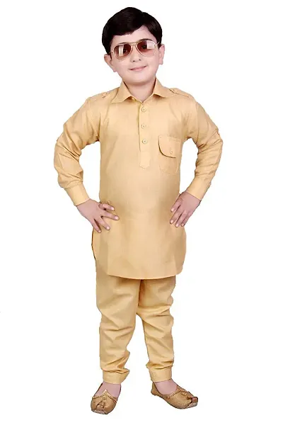 Eliq Festive & Party Wear Kids Dress Boy Pathani Kurta Pajama Suit