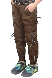 Qtsy Casual Cargo/Joggers for Kids Stretchable Cargo Pant for Boys-thumb3