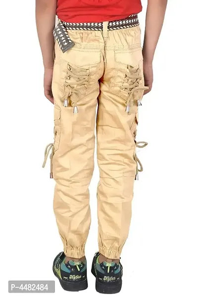 Qtsy Casual Cargo/Joggers for Kids Stretchable Cargo Pant for Boys