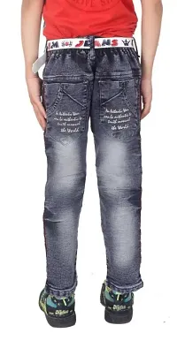 Qtsy Regular Boys Grey Jeans-thumb2
