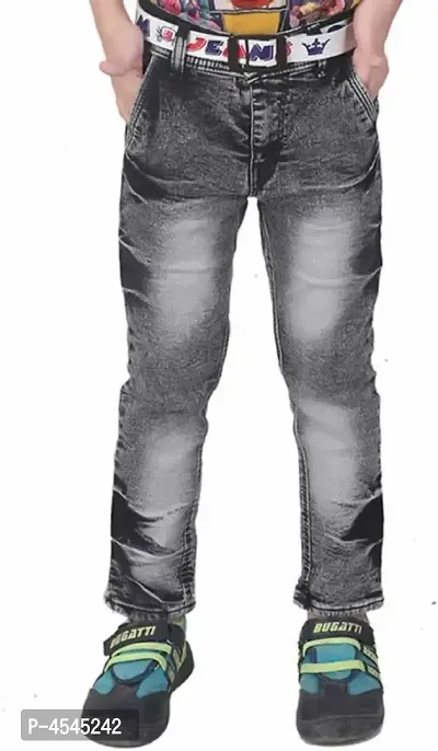 Qtsy Regular Boys Dark Grey Jeans-thumb0