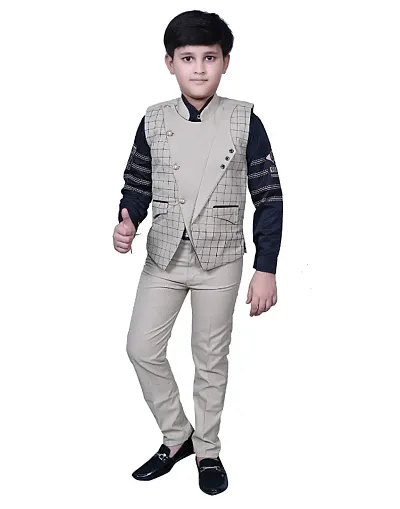 Boys Coat with Trousers Set