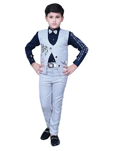 Boys Coat with Trousers Set