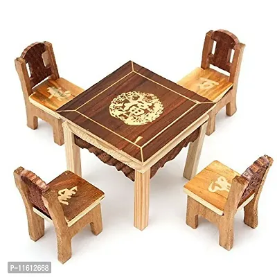Wooden Miniature Chair and Table Set for Kids/Toy (-thumb0