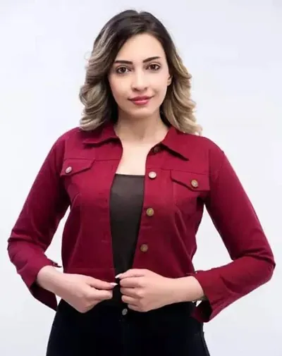 Full Sleeve Solid Women Jacket