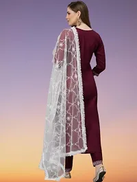 Trendy Cotton Straight Kurta Pant with Dupatta Set-thumb1