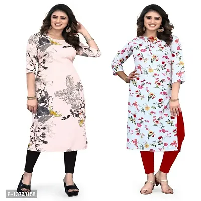 Fancy Crepe Kurti for Women Pack Of 2