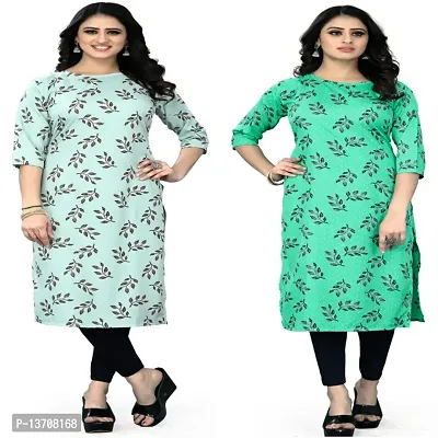 Fancy Crepe Kurti for Women Pack Of 2