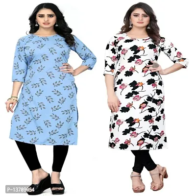 Fancy Crepe Kurti for Women Pack Of 2