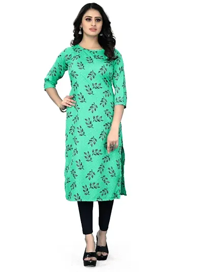 Combo Of 2 Crepe Printed Kurtis