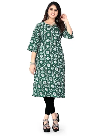 Jivika Printed Crepe Kurti