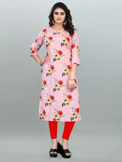 Fancy American Crepe Straight Kurti