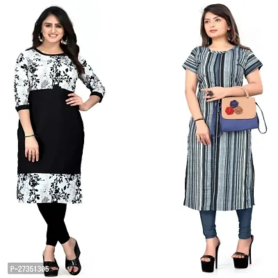 Fancy American Crepe Kurtas For Women Pack Of 2