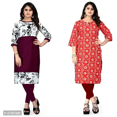 Fancy American Crepe Kurtas For Women Pack Of 2