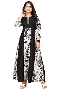 Stylish Crepe Gown for Women-thumb1