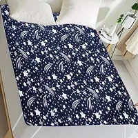 ROYAL HOME FURNISHER Waterproof and Dustproof Double Mattress Protector - 72x78 (Blue Star)-thumb1