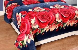 Classy Polycotton Printed Double Bedsheets with Pillow Covers-thumb1