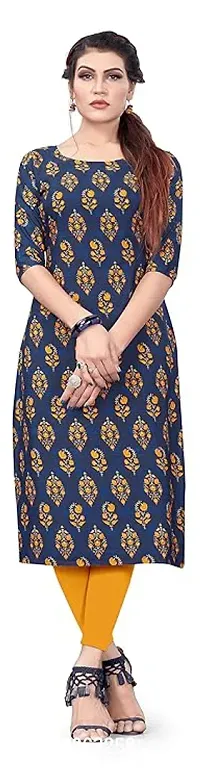 Fabulous Crepe Printed Kurta For Women-thumb0