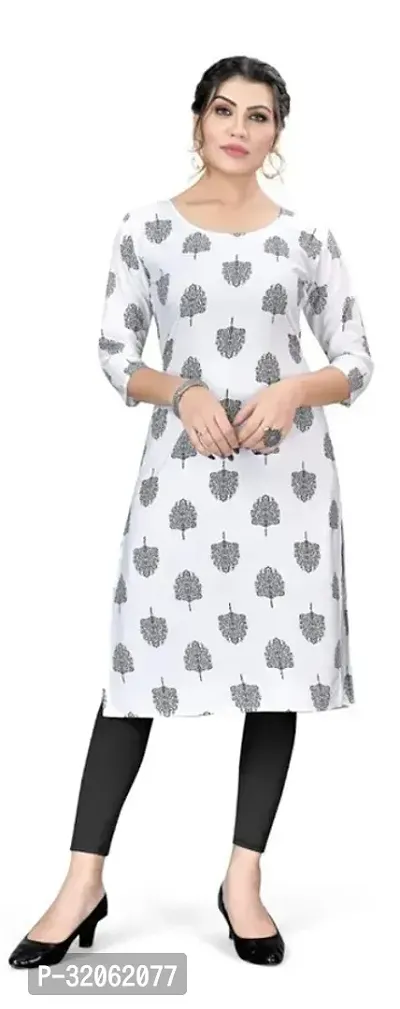 Fabulous Crepe Printed Kurta For Women-thumb0