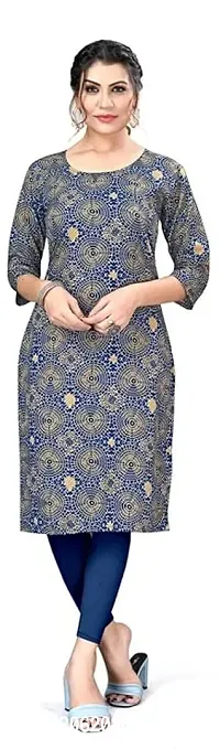 Fabulous Crepe Printed Kurta For Women-thumb0