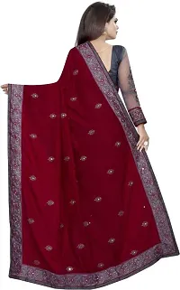 Bollywood Embroidered Saree with Blouse piece-thumb2