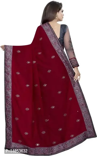 Bollywood Embroidered Saree with Blouse piece-thumb3