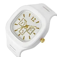 MTSH Square Multi DIAL Analog Silicon Strap Stylish Designer Analog Watch-thumb1