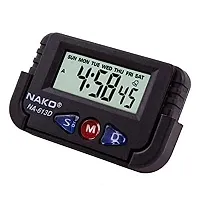 MTSH Digital LCD Alarm Table Desk Car Calendar Clock Timer Stopwatch Dashboard/Office Desk Alarm Clock and Stopwatch Digital Clock-thumb1