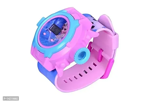 MTSH Digital Girl's Watch (Blue Dial, Multicolored Strap)-thumb2