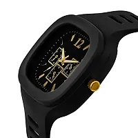 skypar Square Multi DIAL Analog Silicon Strap ADDI Stylish Designer Analog Watch - for Boys-thumb2