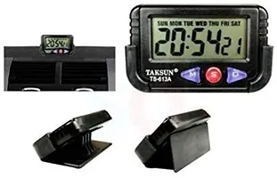 MTSH Digital LCD Alarm Table Desk Car Calendar Clock Timer Stopwatch Dashboard/Office Desk Alarm Clock and Stopwatch Digital Clock-thumb3