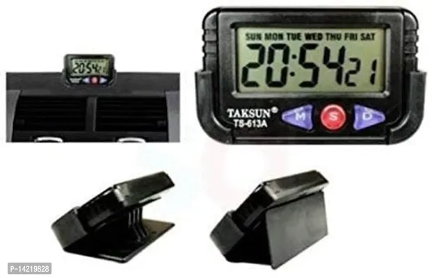 MTSH Digital LCD Alarm Table Desk Car Calendar Clock Timer Stopwatch Dashboard/Office Desk Alarm Clock and Stopwatch Digital Clock-thumb4