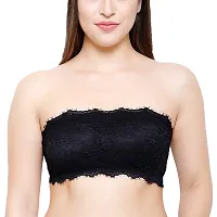 Women's Cotton Lightly padded Wire Free Regular Bra (Tube Bra_Black_Free Size)-thumb1