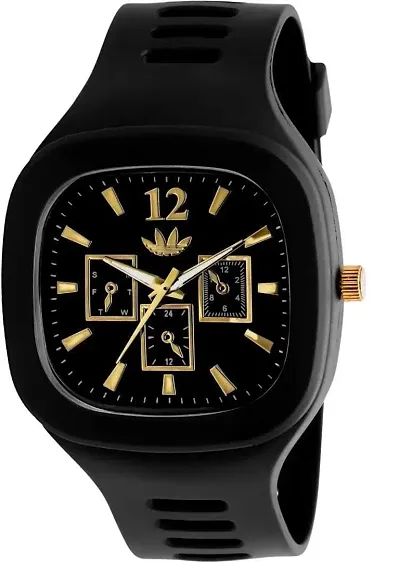 Stylish Men Pu Casual Analog Watches 3w