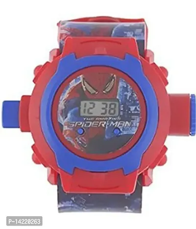 MIMY Watch for Boys and Girl Kids Light Glowing Watch with Music Tune and Face Cover Multicolor Led Digital Light Kid Watch {3-9 Year) (RED)