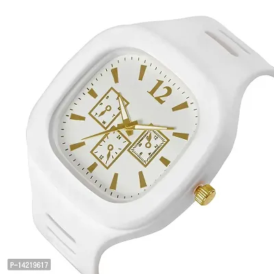 ZINTA Digital Sports Multi Functional Black Dial Watch for Mens Boys (White)-thumb0